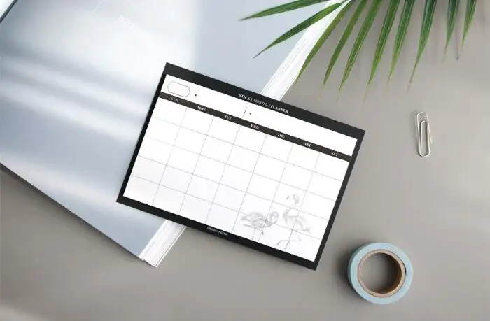 Креативный липкий ежемесячный планировщик 14,5*9,5 см Сделай Сам недатированный мини-стол ежемесячный планировщик 30 листов школьные офисные принадлежности