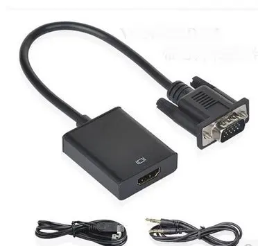 H VGA к HDMI адаптер с 3 5 мм аудио разъем Женский Swticher для ПК ноутбук Comptuer HDTV|vga to|vga to