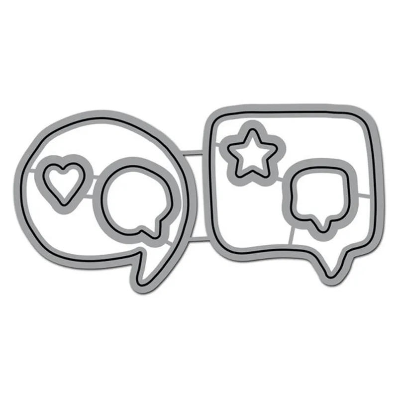 

Eastshape Dialog Metal Cutting Dies New 2019 for Craft Dies Scrapbooking Embossing Die Cut Decorative Card Making Dies