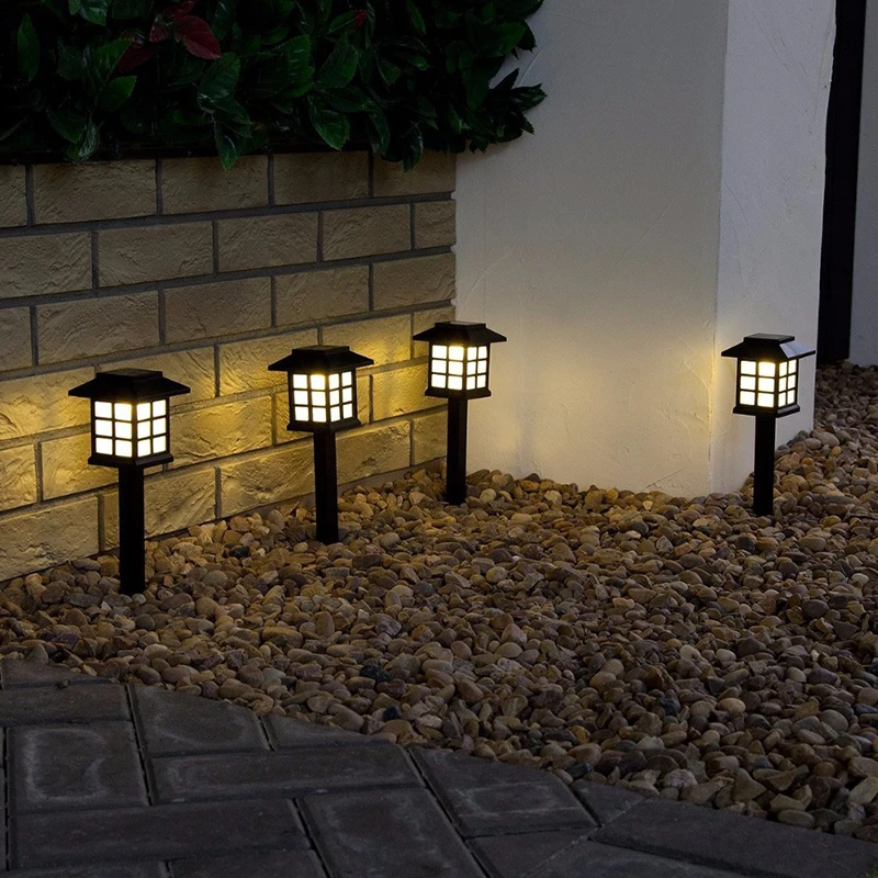 

LED Solar Energy Outdoor Garden Waterproof Lawp Light Courtyard Pathway Plastic Landscape energia Solar Powered LED Night Light