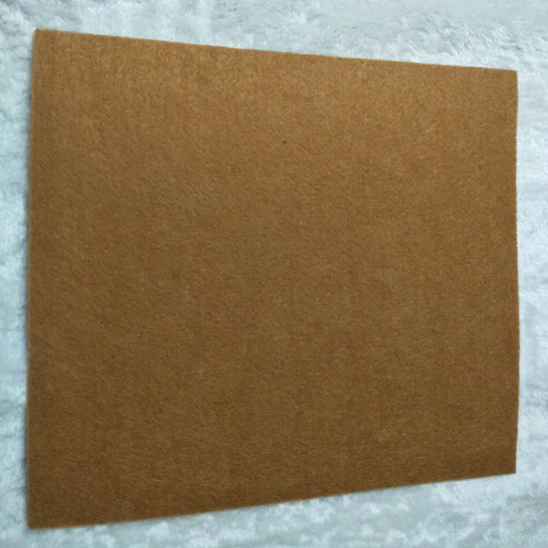 30x30 см 16 цветов выбор 3 мм Толщина фетровая Полиэстеровая ткань рукоделие фетровая ткань нетканый материал для шитья своими руками - Цвет: brown