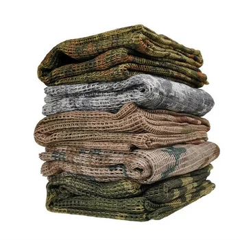 

New Cotton Military Camouflage Tactical Mesh Scarf Sniper Face Veil Camping Hunting Multi Purpose Hiking Scarve 190*90cm