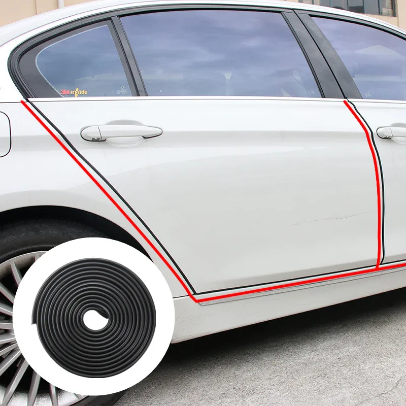 

5m Car Door Edge Guard Rubber Bumper Protection Decorative Strip for Skoda Octavia VRS a7 Fabia Rapid Superb Yeti