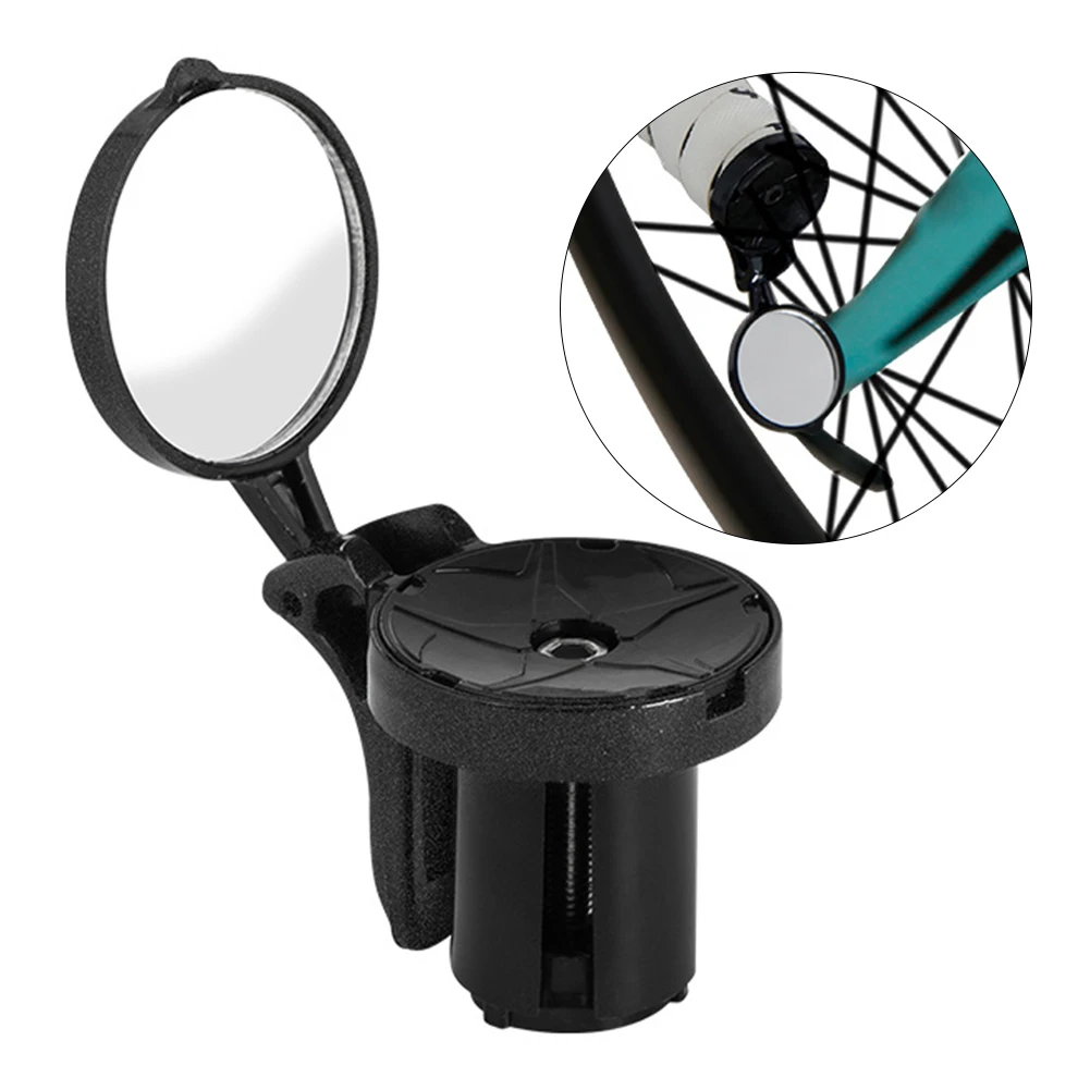 

Round Cycling Clear 360 Degree Rotate Accessories Rearview Mirror Lightweight Replacement For Bike Handle Easy Install Practical