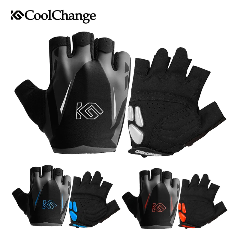 

CoolChange Cycling Gloves Summer Sports Anti-sweat GEL Bicycle Gloves Anti-slip Breathable Half Finger Bike Gloves For Men Women