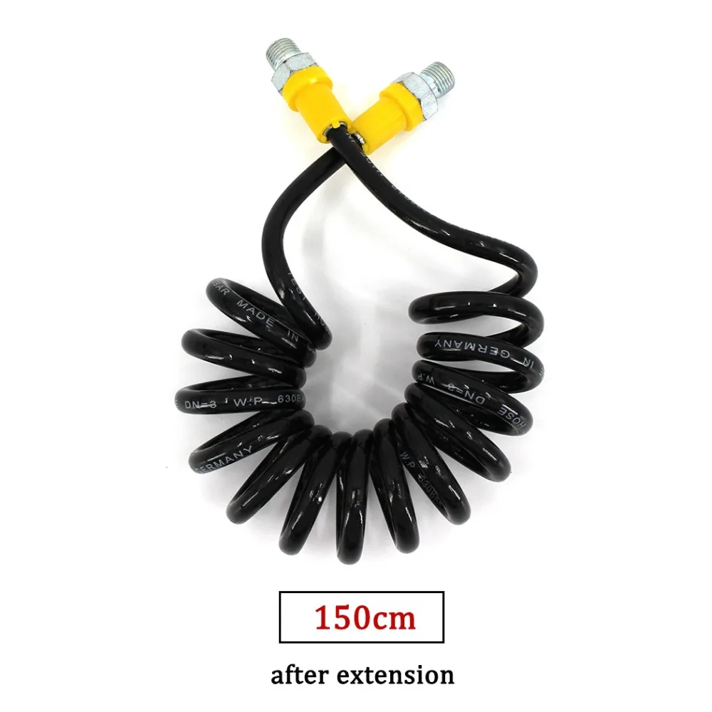 

PCP Airforce Pneumatics Air Filling Pump High Pressure Remote Hose M10x1 Male Thread 150cm Long Nylon Durable Air Hose