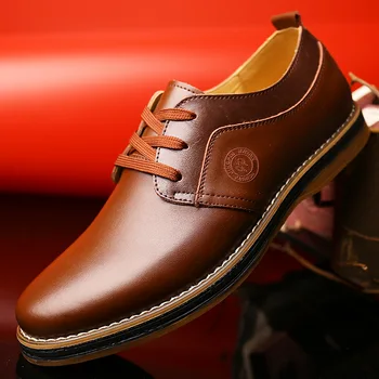 

New Brand Business Genuine Leather Shoes Man Casual Shoes Men Quality Spring Autumn Walking Footwear Breathable Male Shoes