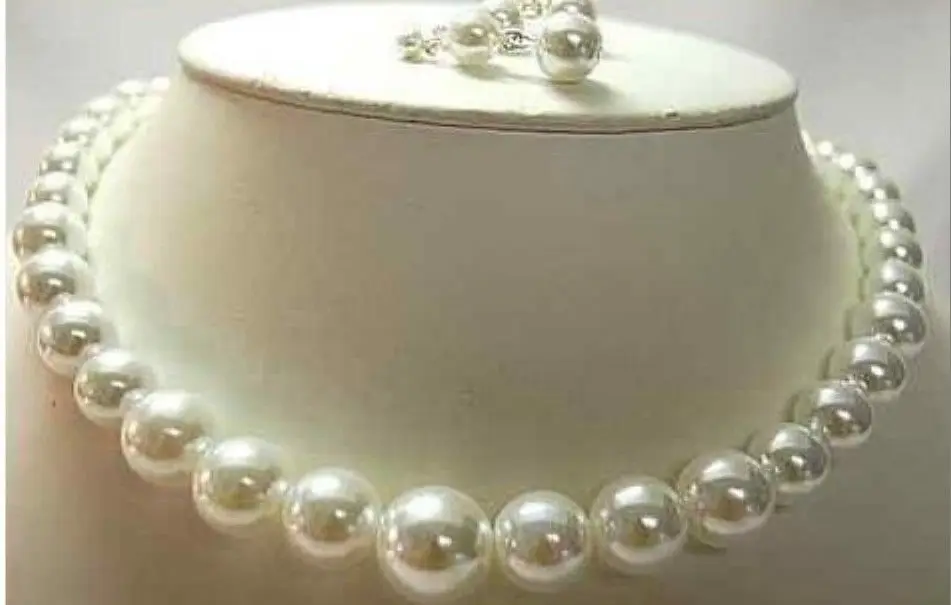 

Free Shipping >>>>>NICE 11-12MM SOUTH SEA WHITE PEARL NECKLACE& EARRING
