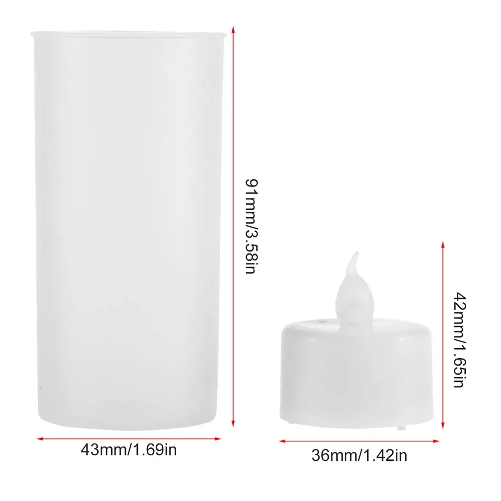 

1PC LED Rechargeable scented decorative tea light candle set Flameless Sound Sensor LED Candle velas candles ledLight bougeoir