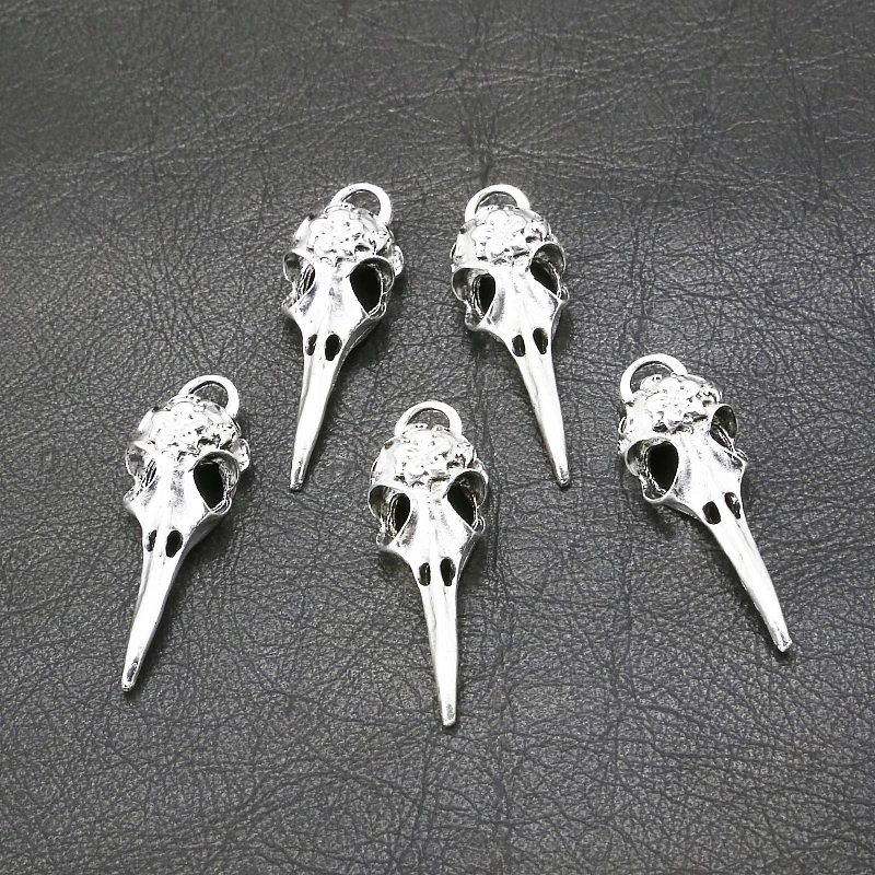 10-Pcs-Lot-Ancient-Silver-Bird-Skull-Charms-DIY-Accessories-for-Needlework-Jewelry-Making-Suspension-Accessories