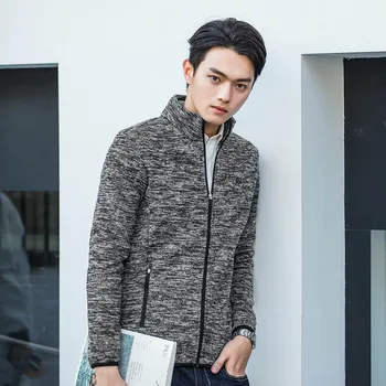 

Envmenst 2017 New Arrival Autumn Winter Men's Cardigans Sweaters Stand Collar Casual Men Zipper Sweater Warm Knitwear 4 Colors