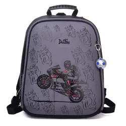 Мальчики мультфильм мотоцикл Школа сумки нейлоновые водонепроницаемые ортопедические рюкзаки первичный 1-5 класс детский школьный рюкзак