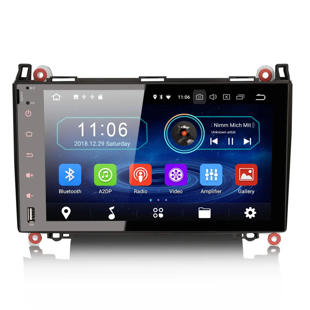 Erisin ES3992B PX30 Android 8 1 автомобильный мультимедийный плеер 9 &quotавтомобильный DVD gps для