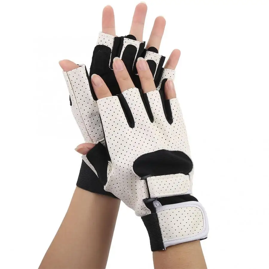 Полупальцевые велосипедные перчатки Спортивные противоскользящие дышащие перчатки с ремешком на запястье фитнес тяжелая атлетика велосипедные перчатки