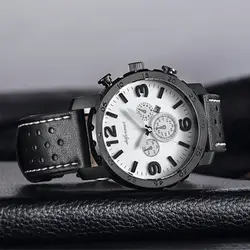 Мужские кварцевые наручные часы Круглый водостойкий Многофункциональный модный подарок TT @ 88