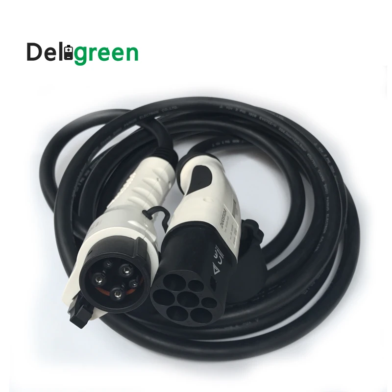 Зарядный штекер DUOSIDA 16 А тип 1 Тип 2 IEC62196 J1772 EV с кабелем TUV/UL м однофазный