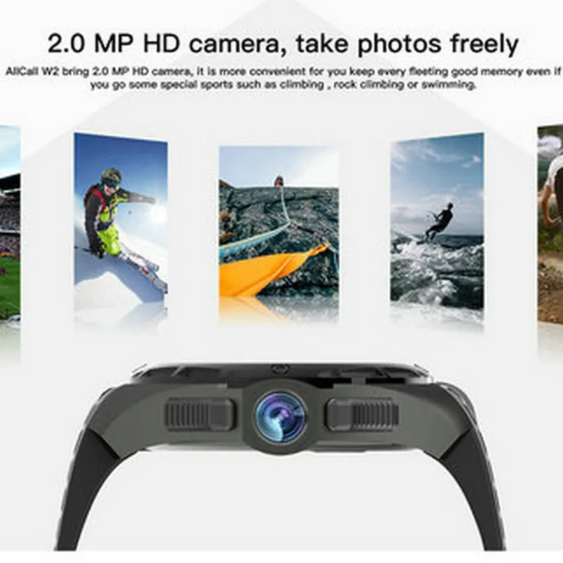 Smartwatch 3G GPS waterproof Heart rate monitor smart watch android Call Message Speaker smart electronics ALLCALL W2 pk q7 KW88