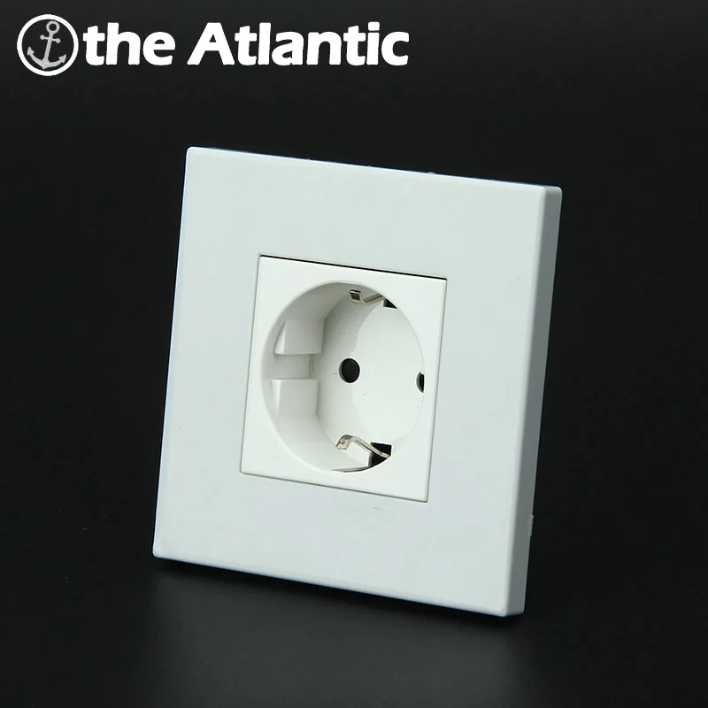 Настенная настенная белая ПК-панель Atlantic 16А европейский стандарт мкА немецкий