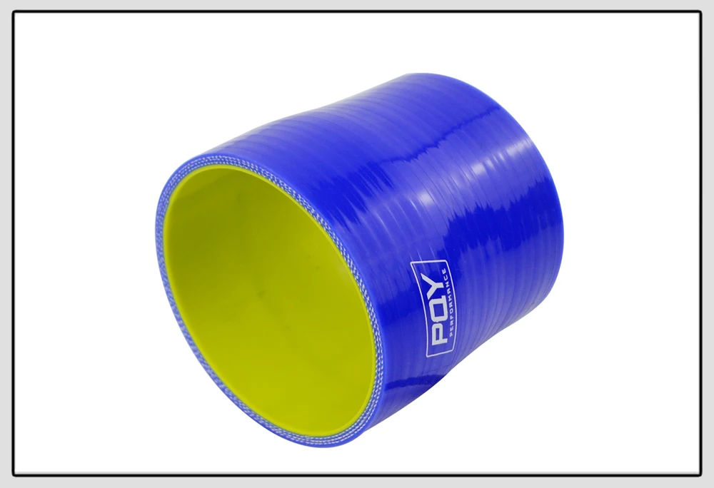 WLR RACING-синий и желтый 2,7"-3" 70 мм-76 мм силиконовый шланг прямой Редуктор Соединительная муфта с логотипом PQY WLR-SH275300-QY