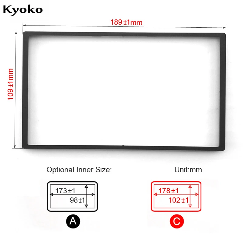

For Honda Fit (Jazz) (2007-2013) Video Refit Box 2DIN Audio DVD Refit Frame Car Refit Box