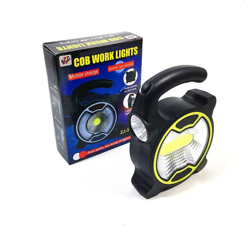 

COB LED Portable Floodlight Lantern Outdoor Waterproof 4-Mode Emergency Spotlight Lamp for Camping Hiking Tent Light 18650
