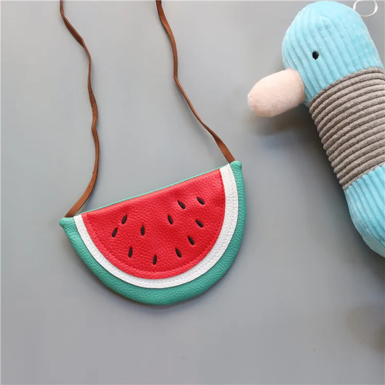 de Couro Fruto Kawaii Bebê Meninas Pequena