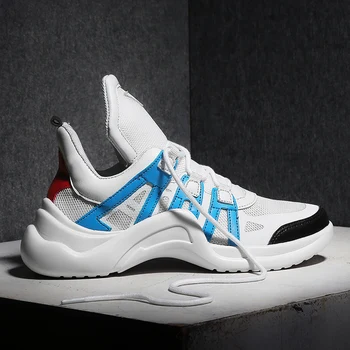 

Sneakers For Men Shoes Mesh Men White Platform Dad Sneakers Nice Fashion Men Flat Walking Shoes Unisex Casual Hombre Homme