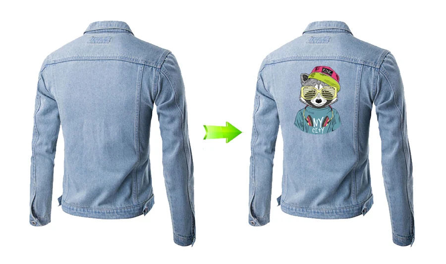 Raccoon Boy Iron On Patch Hip-Hop A-Level Washable Parches Ropa T-Shirt Diy Decoration 2018 New Parches 4