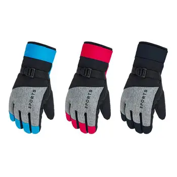 

Hot Winter Gloves Windproof Warm Bicycle Gloves Full Finger Warm Screen Touch Riding Bike Cycling Skiing Clamping Glover