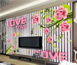 3d обои на заказ photomural нетканые Фантазия Роза цветы украшение Живопись 3D настенная обои для стен 3d