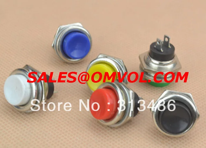 50pcs Momentary Spring Return 16mm Push Button Switchin Switches from