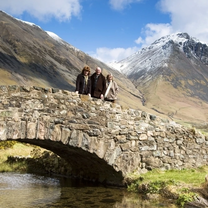 Bridge In Lake District Cumbria England Poster Print (17 x 11)