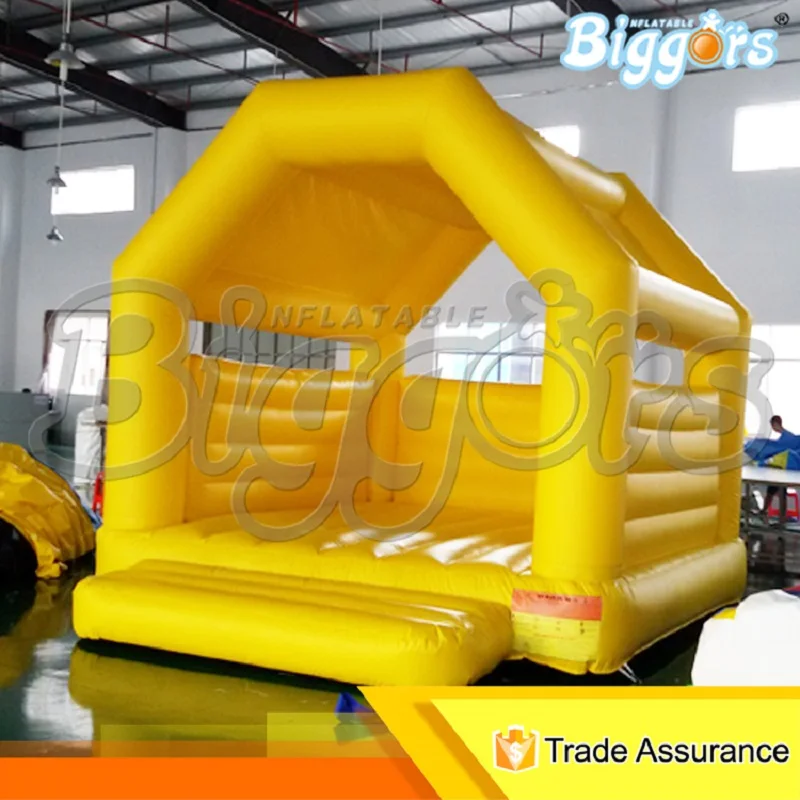 

Inflatable Biggor Structure Gonflatbale Castles For Kid Yellow Fuuny Mini Jumper Bouncy House