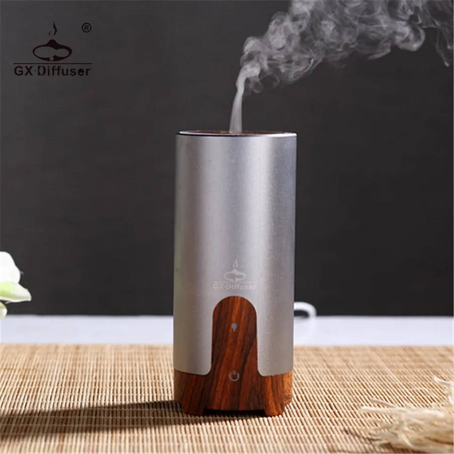 GX.Diffuser Dry Protect Mist Maker USB Aroma Diffuser Oil Humidifier LED Aromatherapy Essential Oil Car Diffuser Air Humidifier