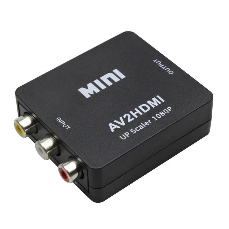 Мини AV в HDMI конвертер устройство AV CVBS 3RCA в HDMI конвертер коробка 1080P видео AV2HDMI конвертер для HDTV для PS3/PS4 DVD PC