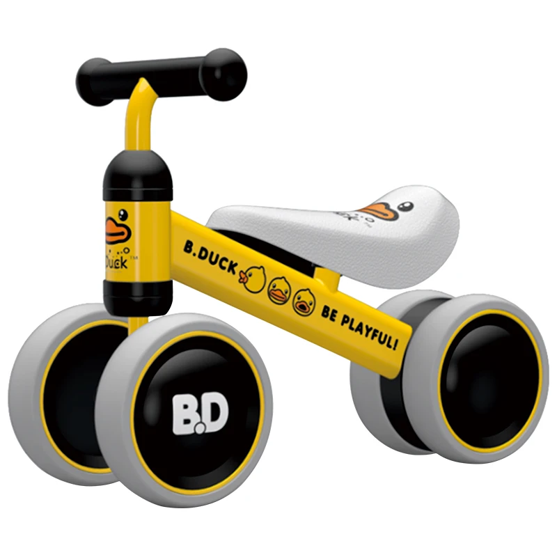 Детский трехколесный велосипед баланса для детский велосипед ходунки для ходьба поезд скутер для ребенка игрушка-лучший подарок - Цвет: Yellow Duck