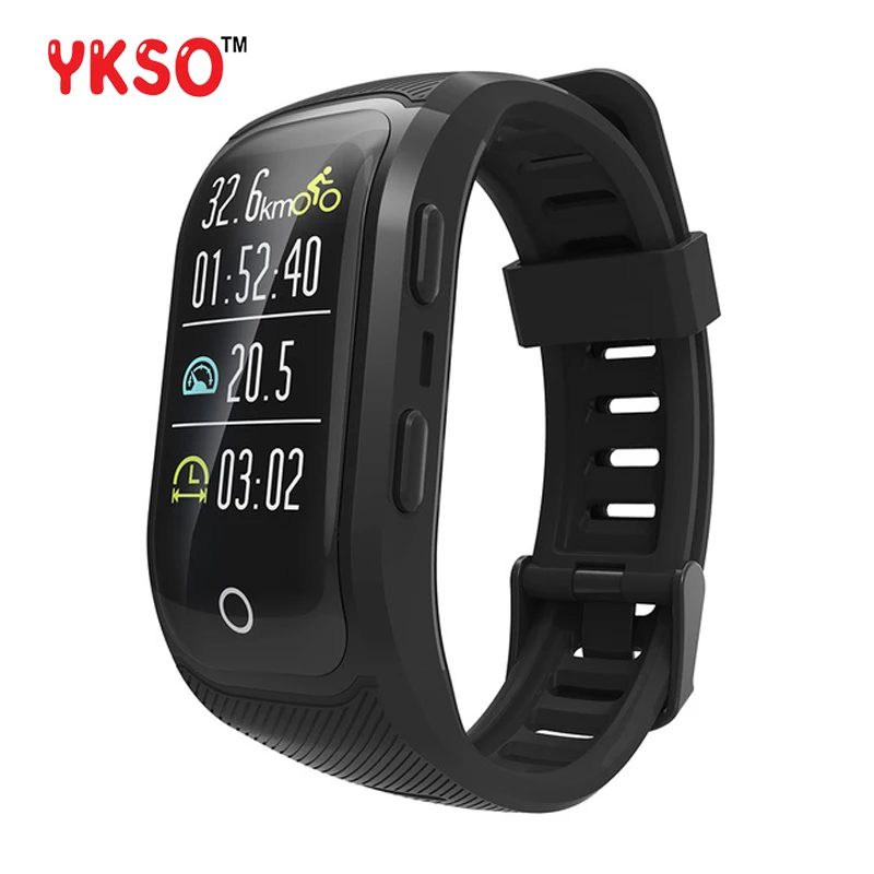 

YKSO Smart band IP68 Waterproof Color Screen Fitness bracelet S908S Smart Wristband GPS Heart Rate Tracker Smart band