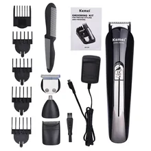 100-240 В Kemei 4 в 1 триммер для стрижки волос электрическая бритва триммер для бороды мужские Инструменты для укладки станок для бритья для парикмахера 3738