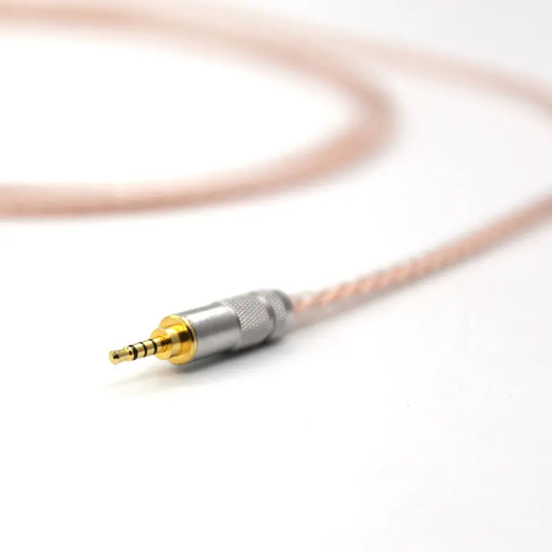 Hi Fi серебристый + медный витой кабель для наушников 2 5 мм TRRS сбалансированный