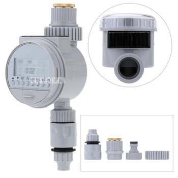 

New Solar Power LCD Digital Electronic Intelligence Watering Timer FJK1006B Garden Irrigation Controller Water Programs System