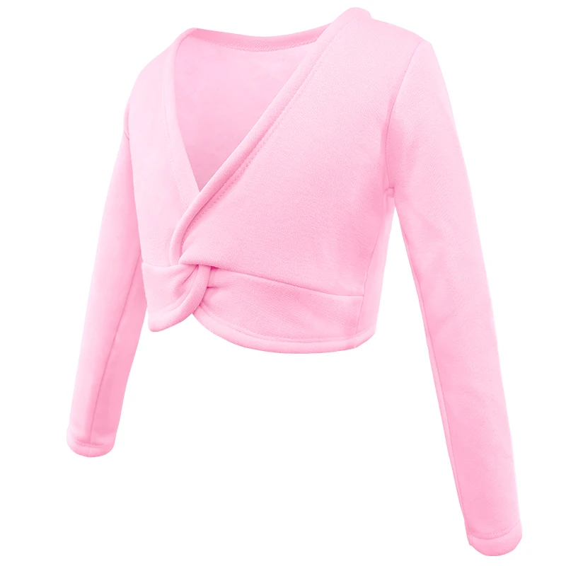 Kids Girls Knit Ballet Gymnastics Wraps Top Cardigan Dance Wear Sweaters Dress