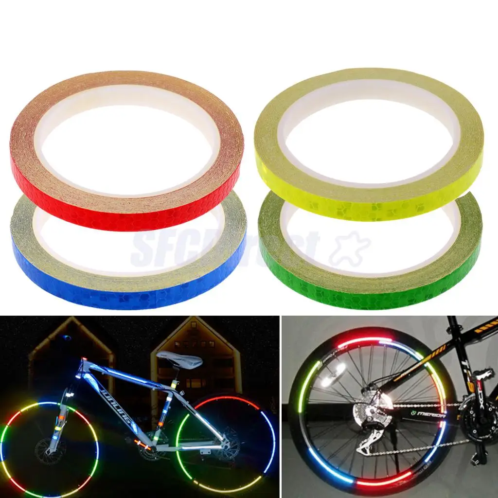 Buy 8m Bicycle Reflective Stickers Bike Wheel Rim