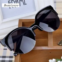 Новые модные солнцезащитные очки в стиле ретро дизайнерские Супер круглые очки солнцезащитные очки "кошачий глаз" Для женщин солнцезащитные очки Oculos De Sol masculino UV400