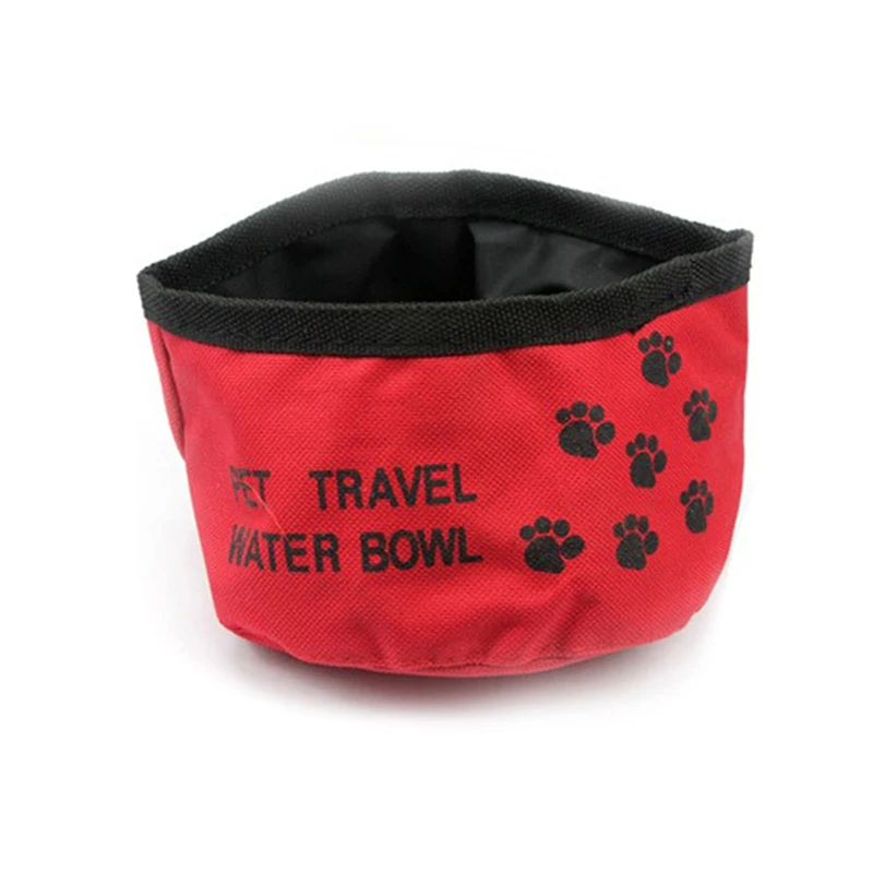 Складной дорожный питомец собака кошка щенок еда миска для воды блюдо ткань Оксфорд открытый кормушка для собак