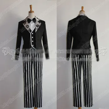 

Shining Circus Ranmaru Kurosaki Cosplay Costume Outfit Halloween Uniform Coat+Shirt+Vest+Pants+Tie