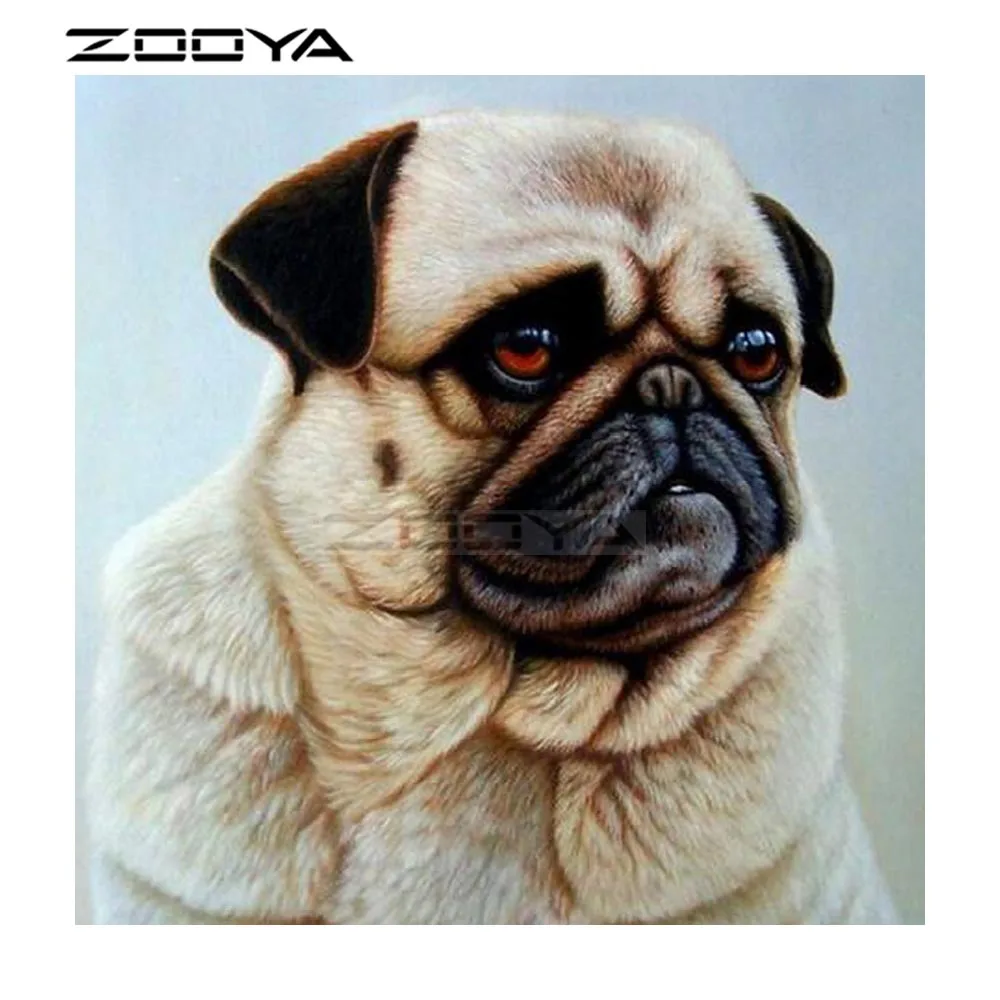 ZOOYA 2018 новая Алмазная картина полностью квадратная мозаика вышивка собака