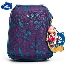 Delune 2019 3D Orthopedic Backpack For Girls Boys Cartoon School Bags Children Backpacks Mochila Infantil 1-3 Grade 5-8 Years delune children bags for girls boys backpacks cartoon bear design mochila infantil orthopedic backpack in school bags grade 1 5
