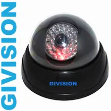 Fake Camera Dummy surveillance w/ IR LED Flash ABS plastic Indoor Outdoor CCTV security Dome Dummy fake camera