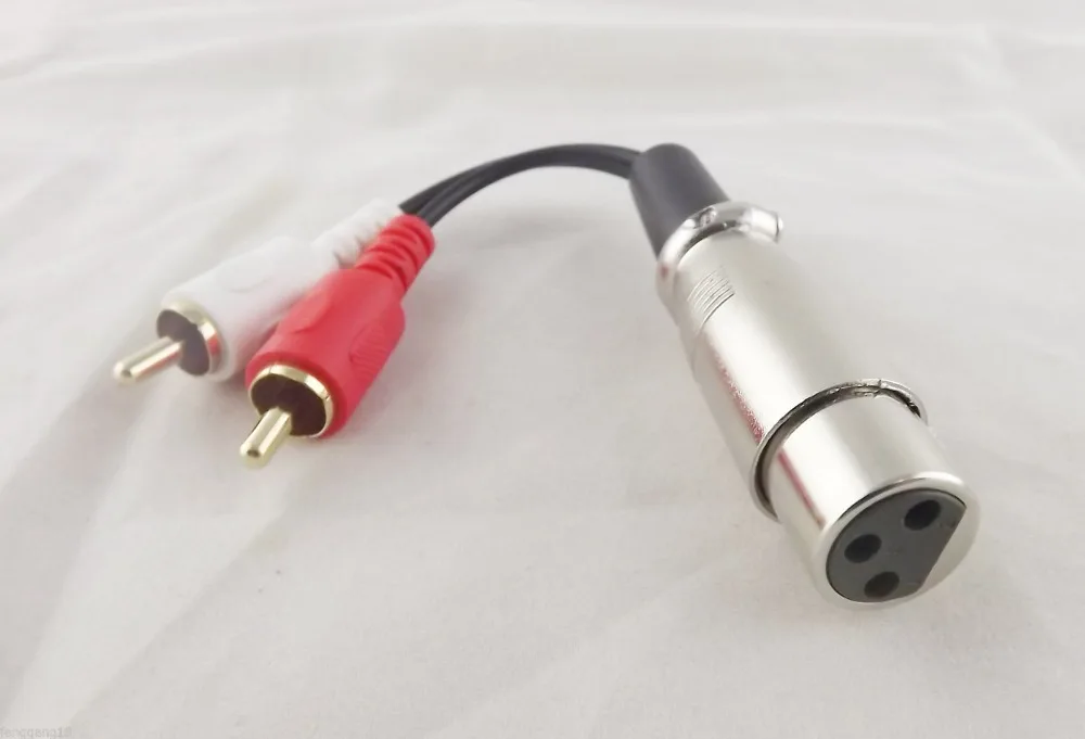 1 шт. красный Whited 2 RCA штекер XLR гнездо стерео аудио динамик Amp Y кабель 15 см |