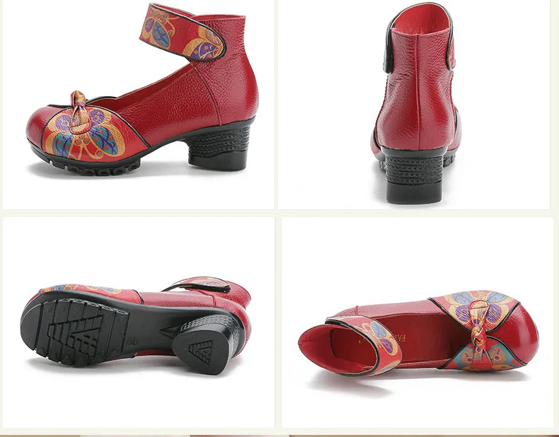 Xiuteng/; женские туфли-лодочки в повседневном стиле на квадратном среднем каблуке; сезон весна; элегантные женские туфли на толстом каблуке; сандалии из натуральной кожи